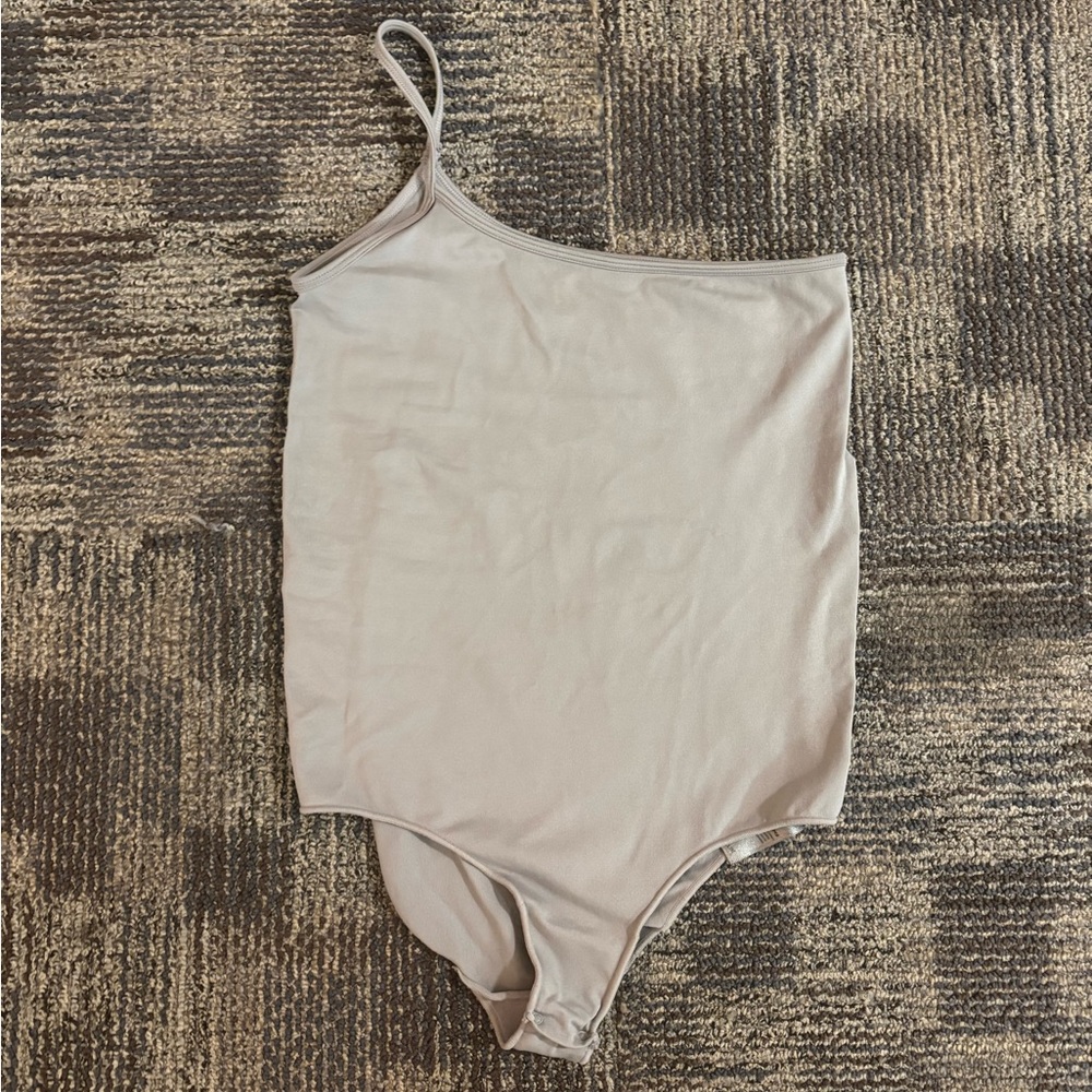 Skims || One-Shoulder Beige Bodysuit